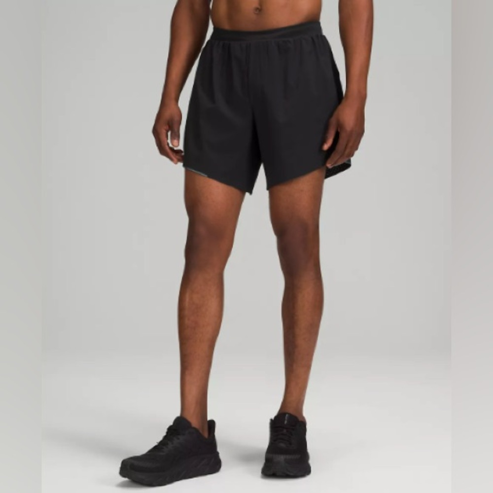 Lululemon Mens Black Running Shorts